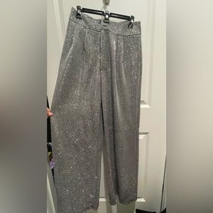 Sparkly wide leg pants